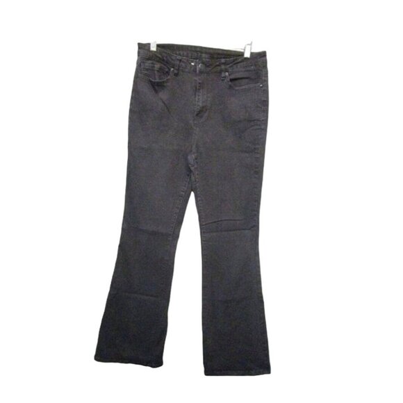 Shein Women's Black Bootcut Jeans - Size 30X32 - Denim #K-12 - Picture 1 of 9